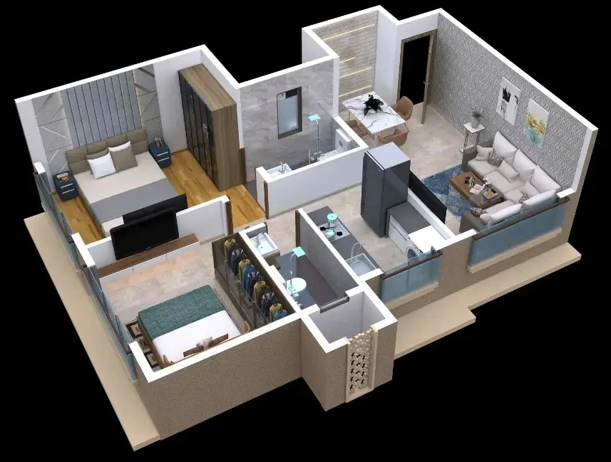 2 BHK Flat in Shreenath Regency in Borivali East, Mumbai - Image 904224