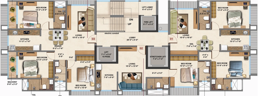 Floor Plan of Khushi Avyukta Megha in Borivali East, Mumbai - Image 371660