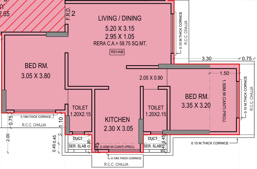 2 BHK Flat in Sambhav Darshan Purshottam Park CHSL in Borivali East, Mumbai - Image 904247