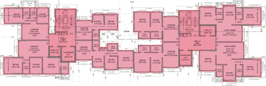 Floor Plan of Sambhav Darshan Purshottam Park CHSL in Borivali East, Mumbai - Image 371693