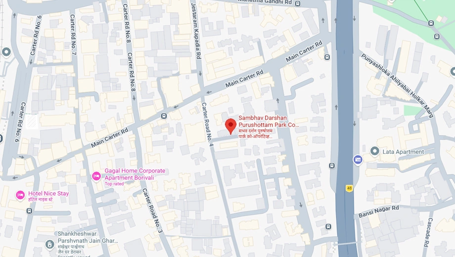 Location of Sambhav Darshan Purshottam Park CHSL in Borivali East, Mumbai - Image 371692