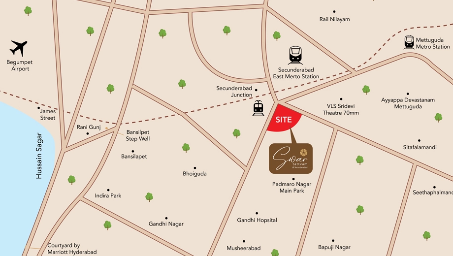 Location of Namishree Swar Tattvam in Secunderabad, Hyderabad - Image 371377