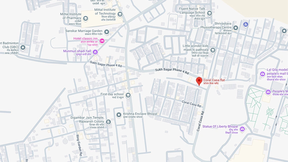 Location of BM Coral Casa in Ayodhya Bypass, Bhopal - Image 371582