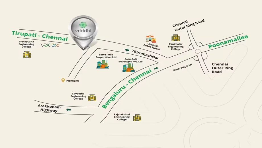Location of Vijay Raja Vriddhi in Thirumazhisai, Chennai - Image 371493