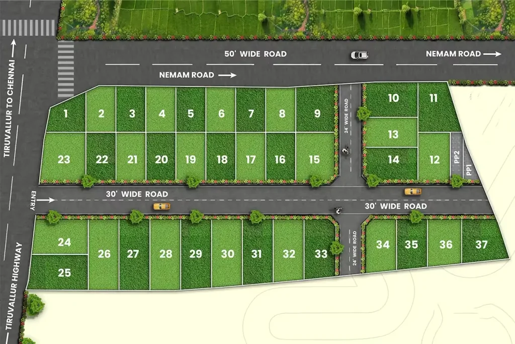 Master Plan of Vijay Raja Vriddhi in Thirumazhisai, Chennai - Image 371494