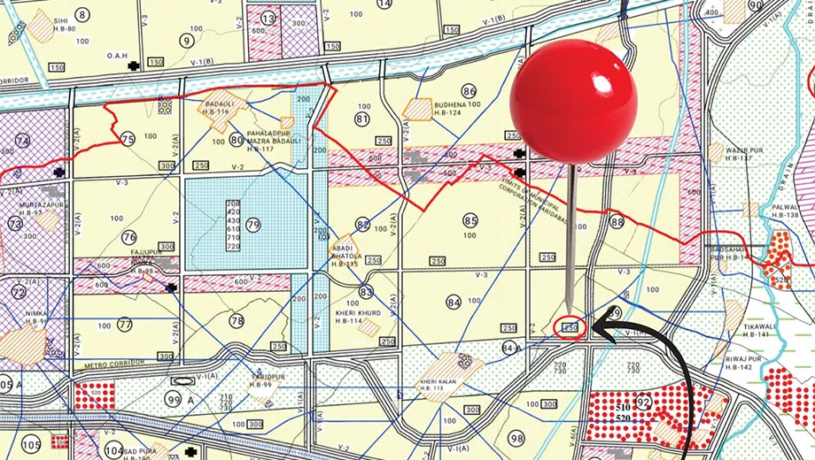 Location of Emerald Aanandam Residency in Sector 89, Faridabad - Image 371599
