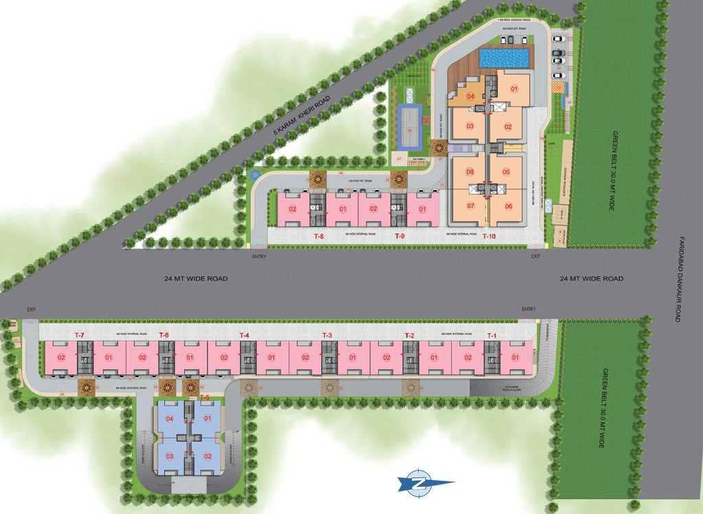 Master Plan of Emerald Aanandam Residency in Sector 89, Faridabad - Image 371600