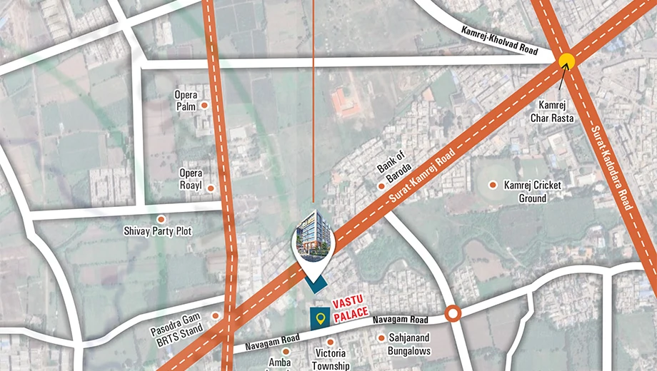 Location of DM VS Trade Centre in Kamrej, Surat - Image 371512