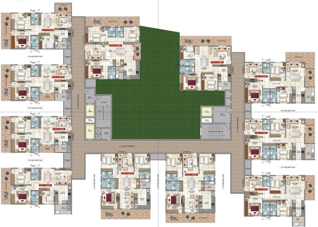 Floor Plan of Vijetha Tranquil East in Hayathnagar, Hyderabad - Image 371508