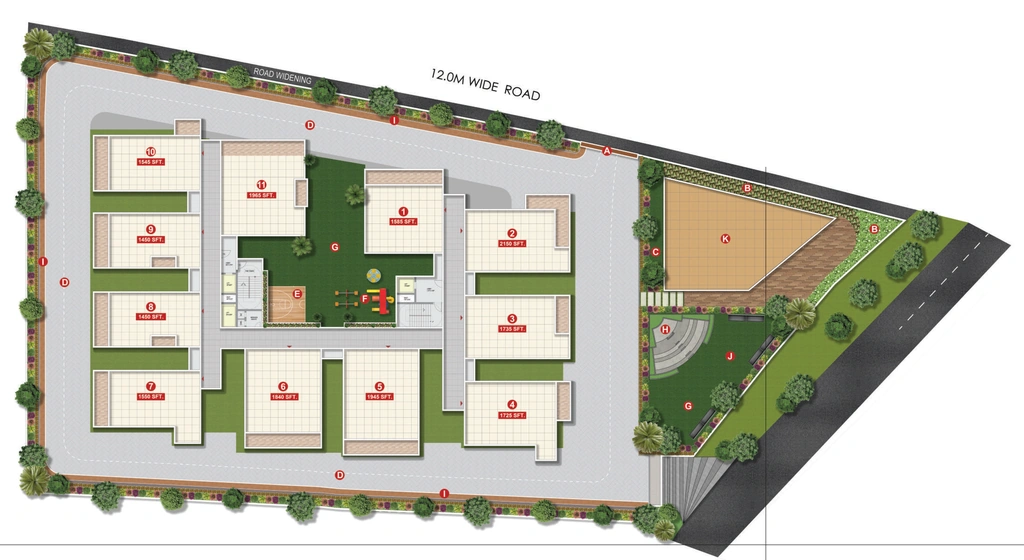 Master Plan of Vijetha Tranquil East in Hayathnagar, Hyderabad - Image 371507