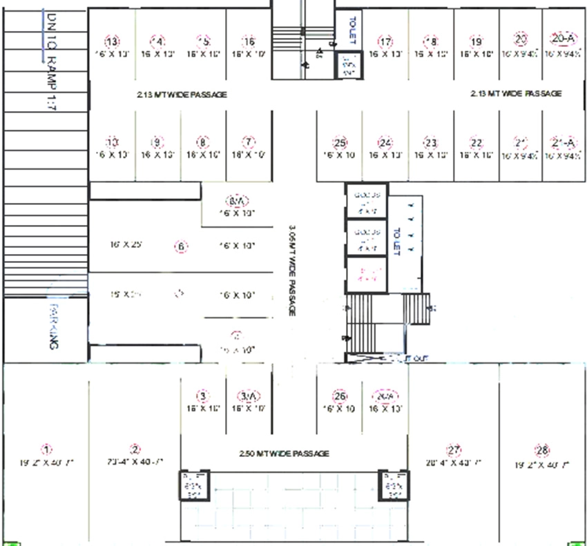 Floor Plan of DR India Textile Hub in Parvat Patiya, Surat - Image 371527
