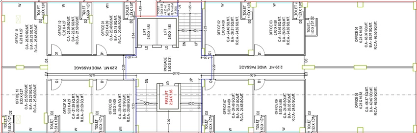 Floor Plan of Eco One in Piplod, Surat - Image 371559