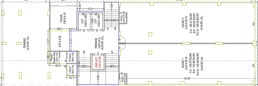 Floor Plan of Eco One in Piplod, Surat - Image 371558