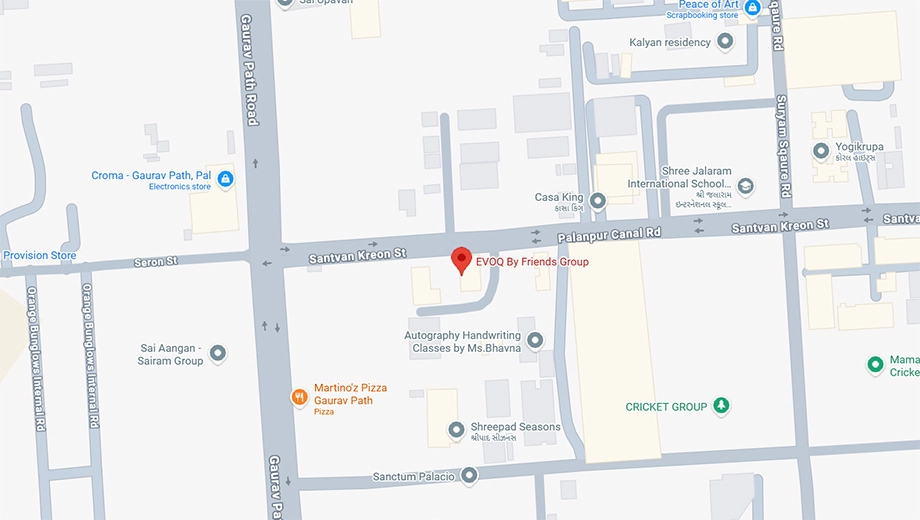 Location of Friends Evoq in Palanpur, Surat - Image 371591