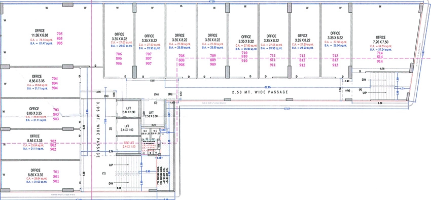 Floor Plan of Galaxy Business Empire in Simada Gam, Surat - Image 371609