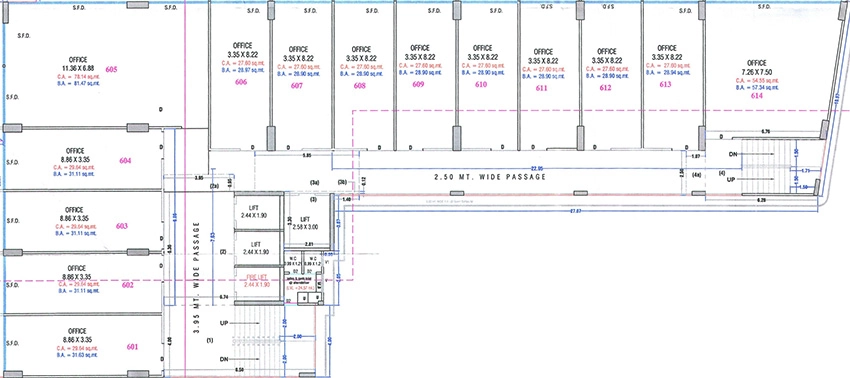 Floor Plan of Galaxy Business Empire in Simada Gam, Surat - Image 371611
