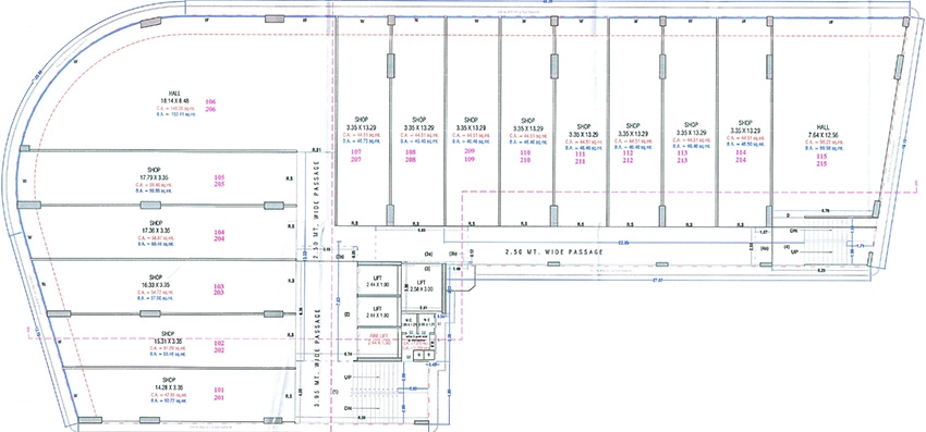 Floor Plan of Galaxy Business Empire in Simada Gam, Surat - Image 371610