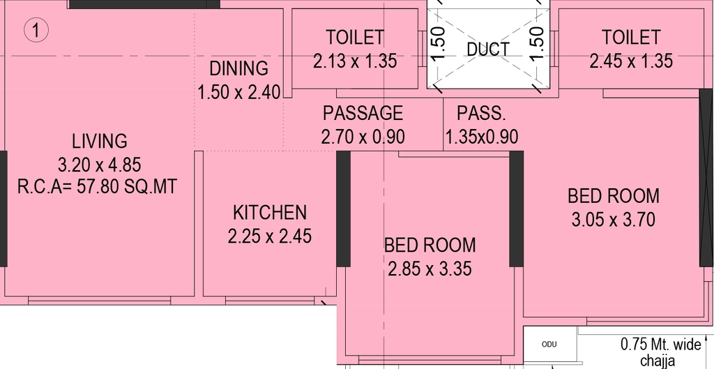 2 BHK Flat in Navish Bliss in Borivali East, Mumbai - Image 904287