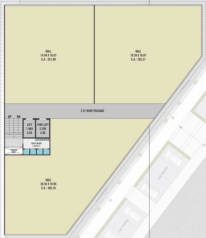 Floor Plan of Galvinn Galloping Corridor in Vesu, Surat - Image 371619