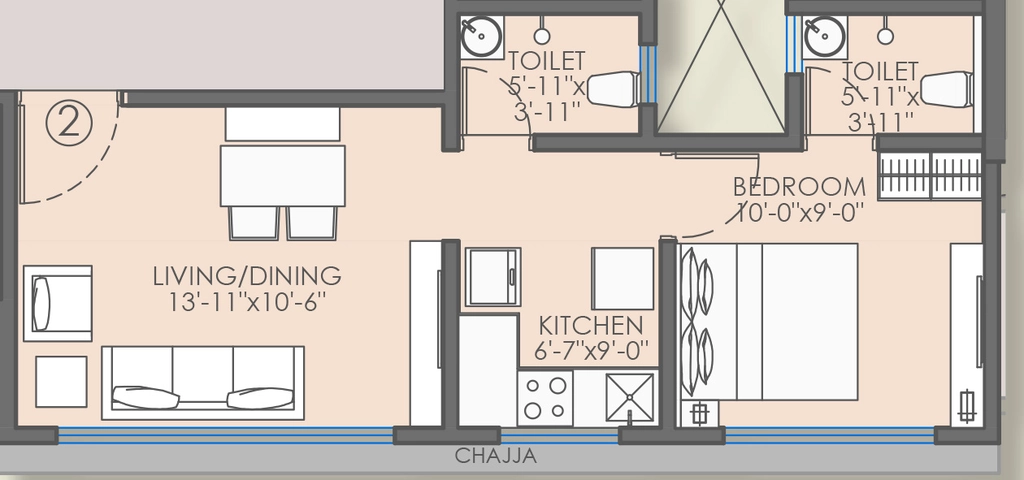 1 BHK Flat in JV Shiv Krupa in Borivali East, Mumbai - Image 904288