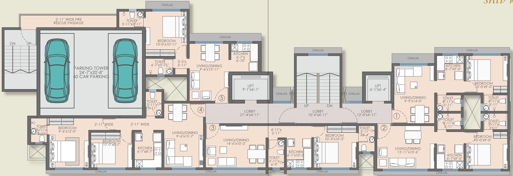 Floor Plan of JV Shiv Krupa in Borivali East, Mumbai - Image 371762
