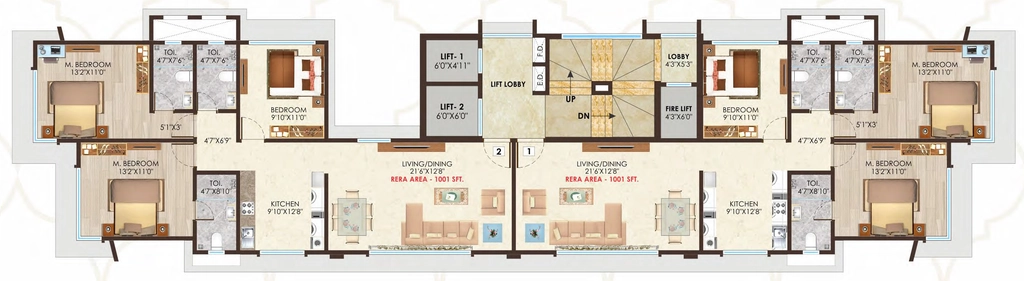 Floor Plan of Pratham Vasant Heritage in Borivali East, Mumbai - Image 371775