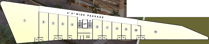 Floor Plan of Gurudatt Point in Dindoli, Surat - Image 371667