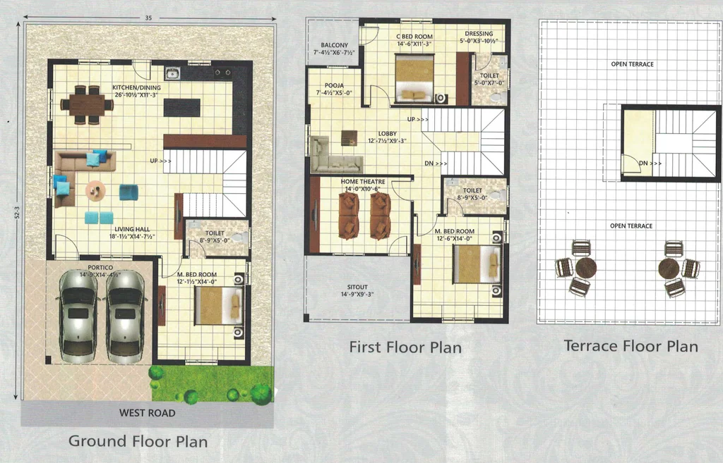 3 BHK House/Villa in Saanvi Pride Homes in Kompally, Hyderabad - Image 904300