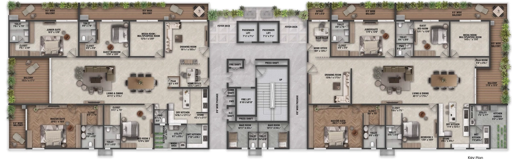 Floor Plan of Savya The Edition in Kothaguda, Hyderabad - Image 371881