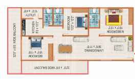 2 BHK Flat in Peers Serene Vistas in Rajendra Nagar, Hyderabad - Image 904340
