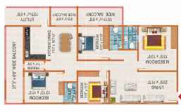 4 BHK Flat in Peers Serene Vistas in Rajendra Nagar, Hyderabad - Image 904341