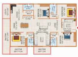 4 BHK Flat in Peers Serene Vistas in Rajendra Nagar, Hyderabad - Image 904342