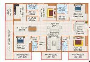 4 BHK Flat in Peers Serene Vistas in Rajendra Nagar, Hyderabad - Image 904343