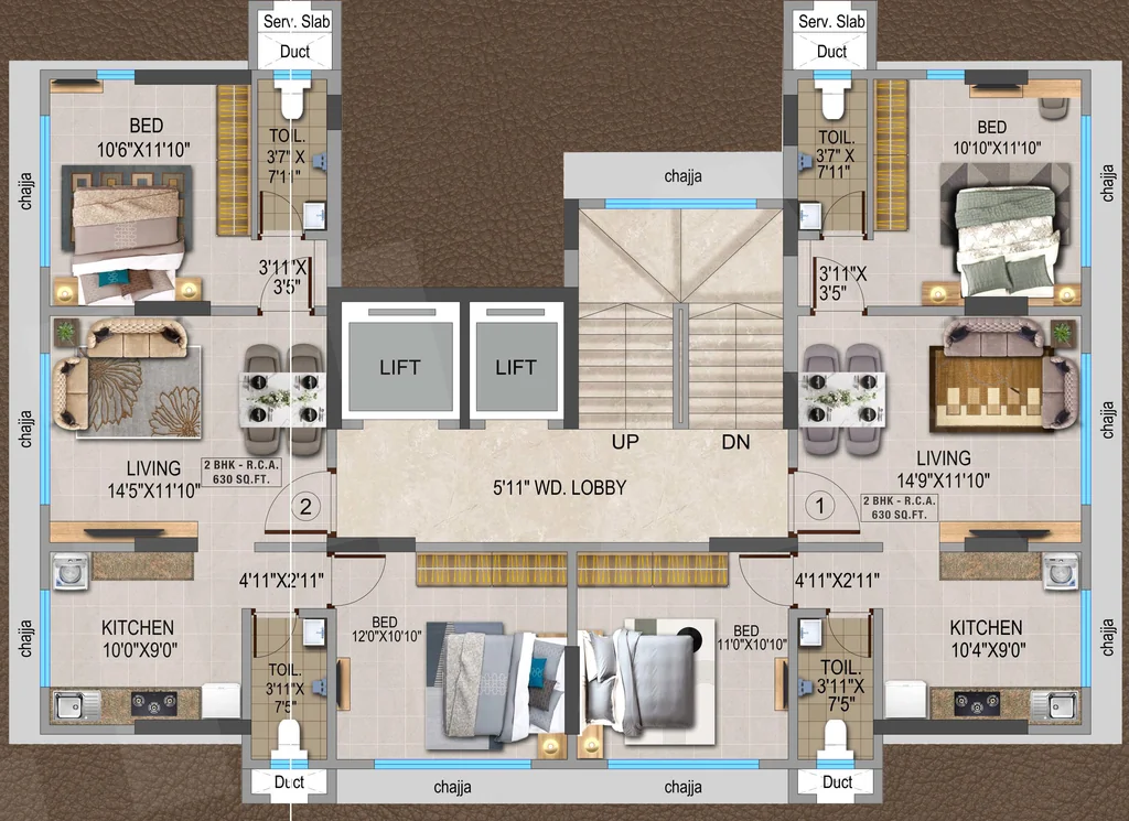 Floor Plan of Keyland Sudarshan Heights in Borivali East, Mumbai - Image 371787