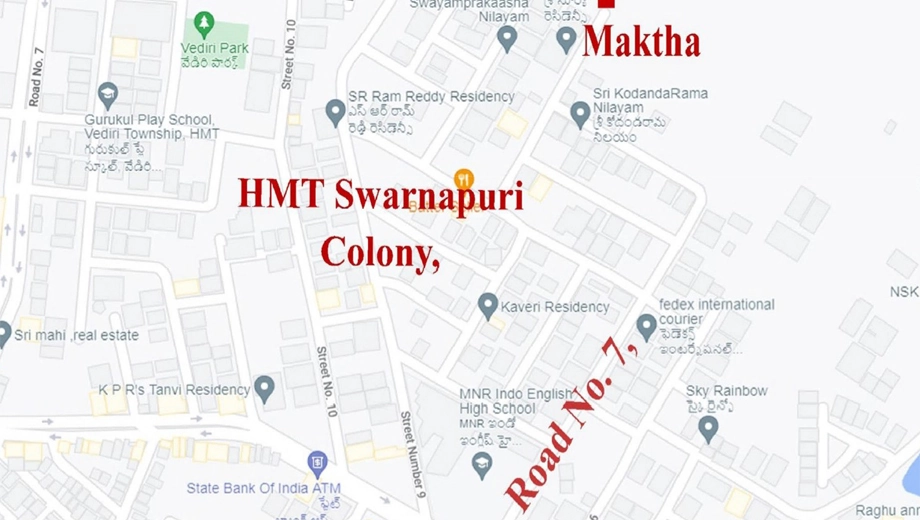Location of SR And DNR Laxmi Residency in Miyapur, Hyderabad - Image 371916