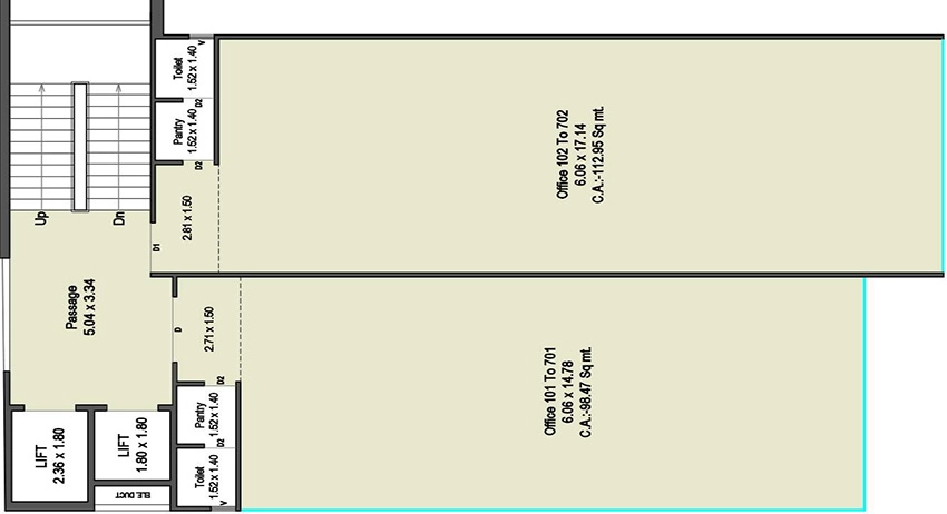 Floor Plan of HR Solaris Athena in Athwa, Surat - Image 371699
