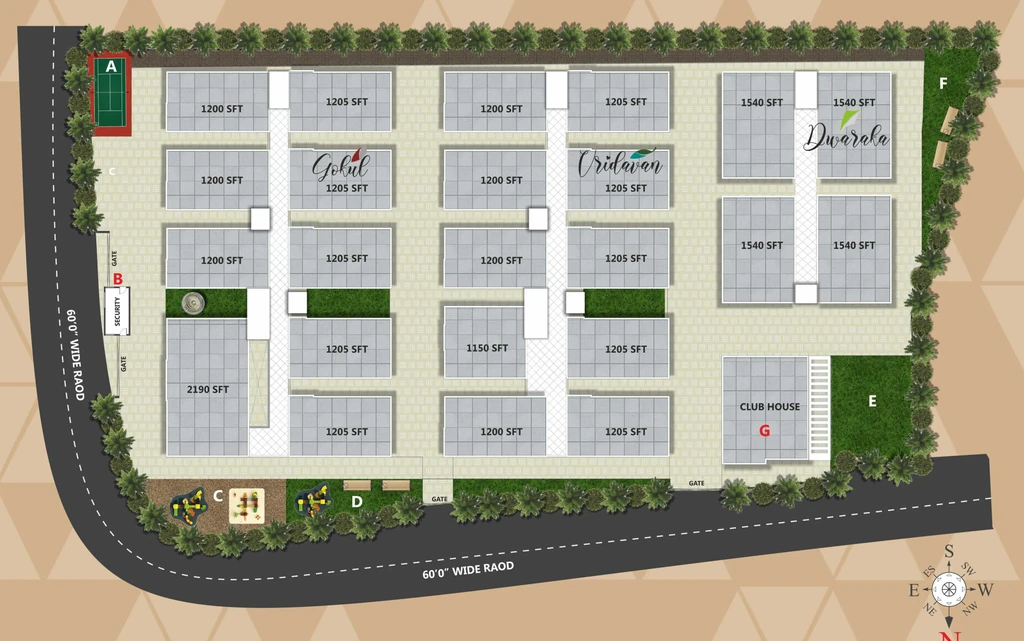 Master Plan of Vedanta Towers in Gajulramaram, Hyderabad - Image 372006
