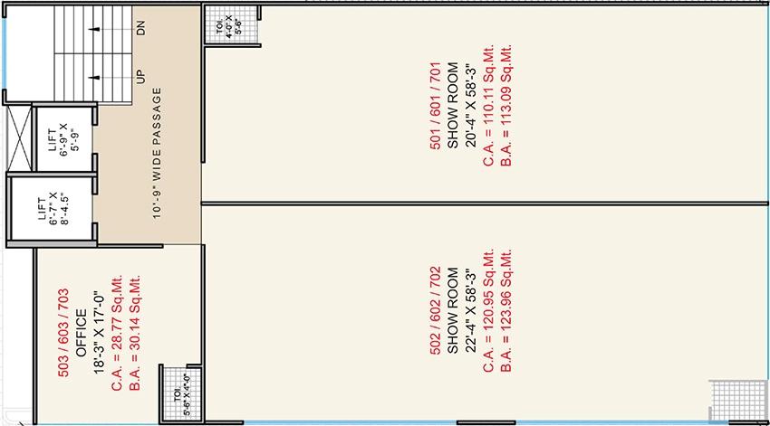 Floor Plan of HR Solaris Oracle in Majura Gate, Surat - Image 371712