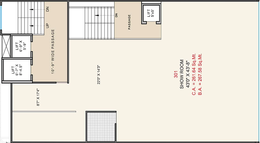 Floor Plan of HR Solaris Oracle in Majura Gate, Surat - Image 371710