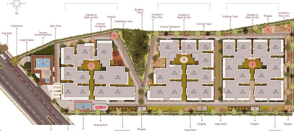 Master Plan of Elite Yashodas Gokulam in Nagole, Hyderabad - Image 372073