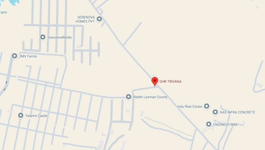 Location of GHR Trivana in Tukkuguda, Hyderabad - Image 372150