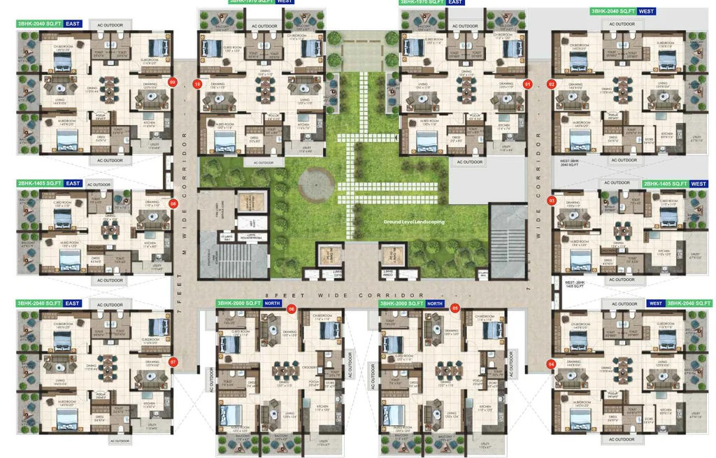 Floor Plan of Taproot Hornbill Retreat in Narsingi, Hyderabad - Image 372176