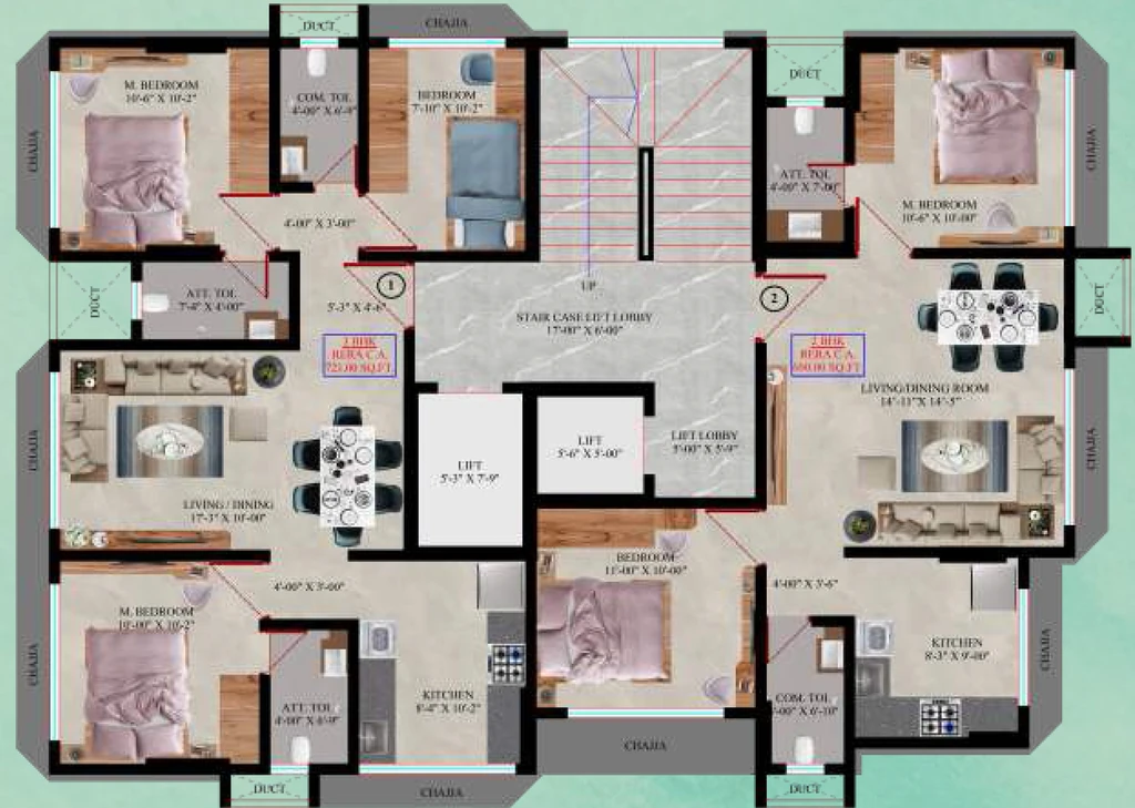 Floor Plan of Diravya Apurva Vaishali CHSL in Borivali East, Mumbai - Image 371799
