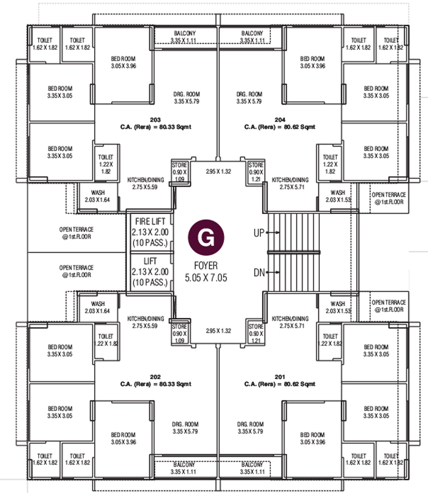 Floor Plan of Manthan Legacy in Vatva, Ahmedabad - Image 371821