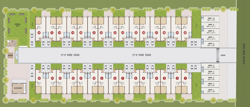 Master Plan of Manthan Greens in Vatva, Ahmedabad - Image 371835