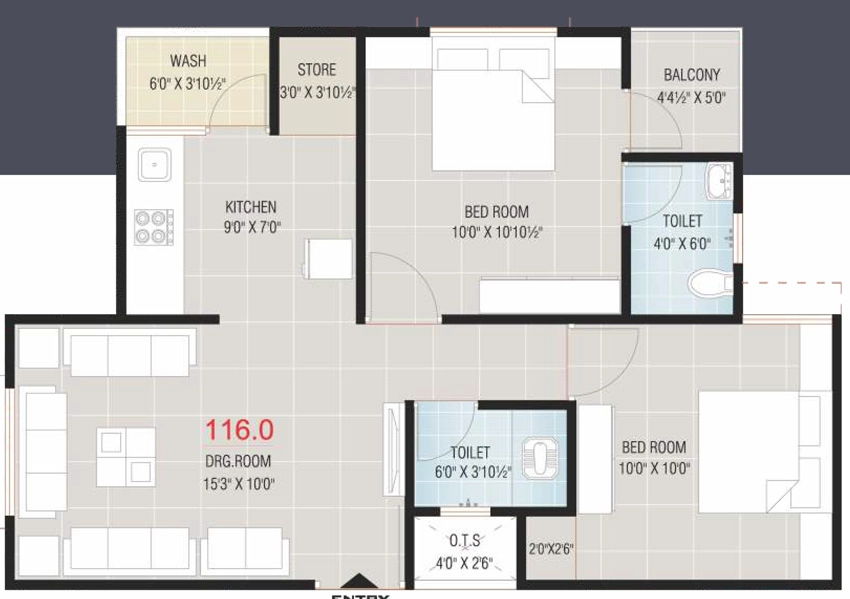 2 BHK Flat in Manthan 25 in Vatva, Ahmedabad - Image 904319