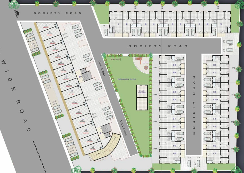 Master Plan of Manthan 25 in Vatva, Ahmedabad - Image 371849