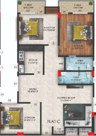 3 BHK Flat in Shri Roshan Enclave in Anantapur, Ranchi - Image 904377