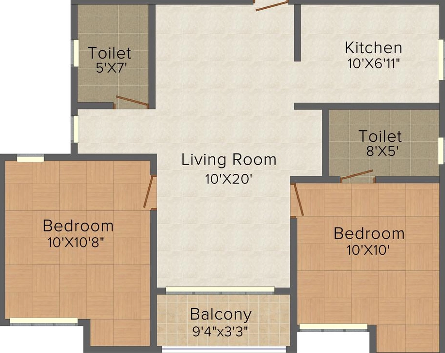 2 BHK Flat in KG Good Fortune in Perumbakkam, Chennai - Image 904400