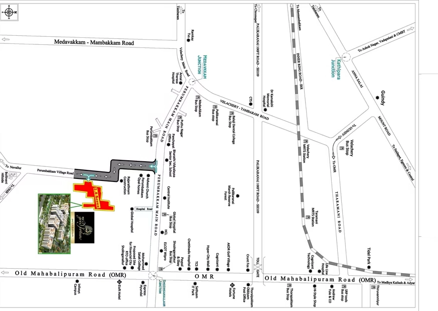 Location of KG Good Fortune in Perumbakkam, Chennai - Image 372036
